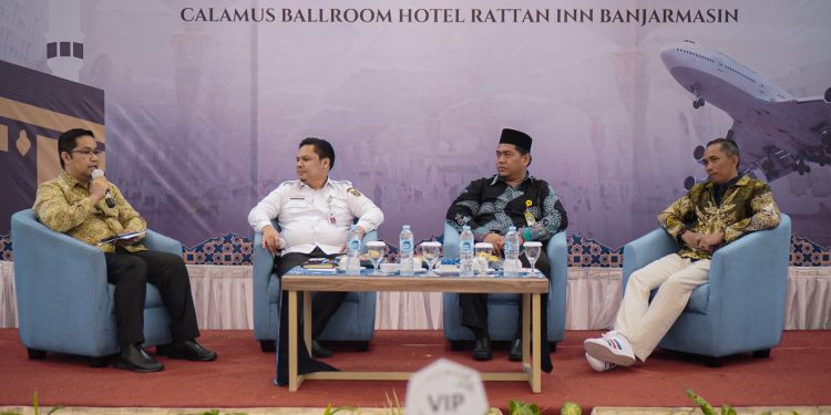 Manajemen Angkasa Pura I diskusi dengan biro umrah dan stakeholder terkait penerbangan langsung umrah. (foto : istimewa)