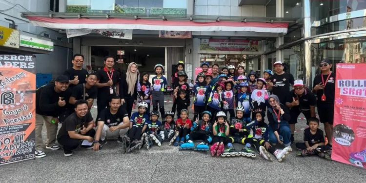 Trio Motor Perintis gelar Roller Skate Competition yang diadakan di area showroom Trio Motor Perintis. (foto : istimewa)