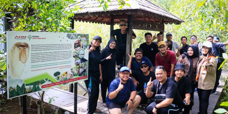 PT AHM dan PT Trio Motor, sebagai jaringan Main Dealer resmi Honda untuk wilayah Kalselteng telah bersinergi dalam menjalankan Program ESG Mission: Engaging For The Future. (foto : istimewa)