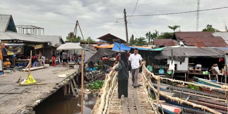 Perbaikan Jembatan Wildan 1. (foto : shn/seputaran)