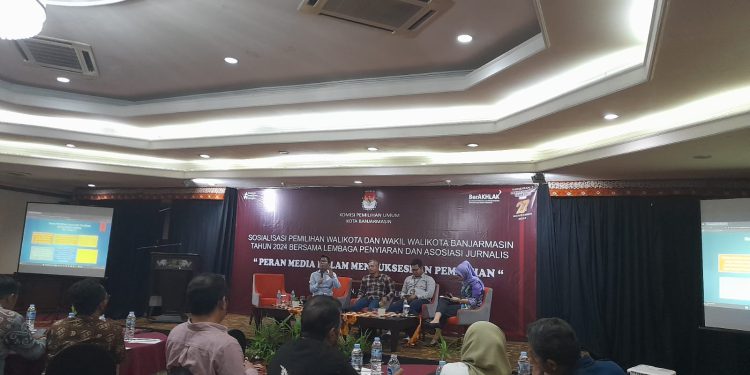 Sosialisasi pelaksanaan Pilkada yang digelar KPU Banjarmasin. (foto : shn/seputaran)