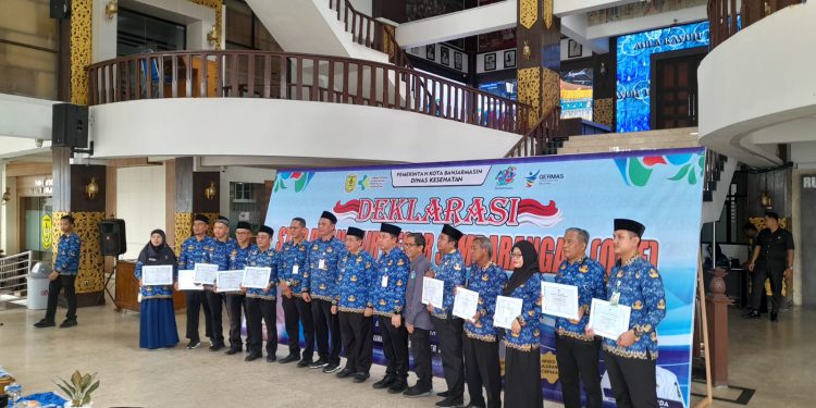 Deklarasi ODF 10 kelurahan di Balaikota Banjarmasin. (foto : shn/seputaran)