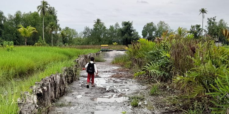 Jalan Simpang Jelai yang akan diperbaiki 2025 nanti. (foto : shn/seputaran)