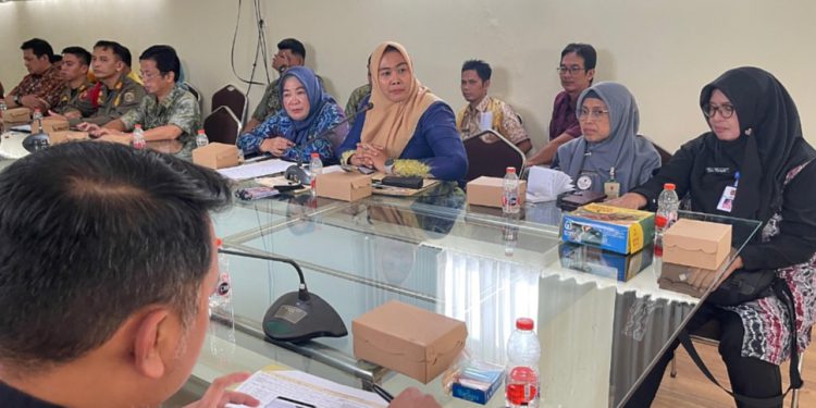 Kantor Pertanahan Banjarbaru menghadiri Rakor. (foto : istimewa)