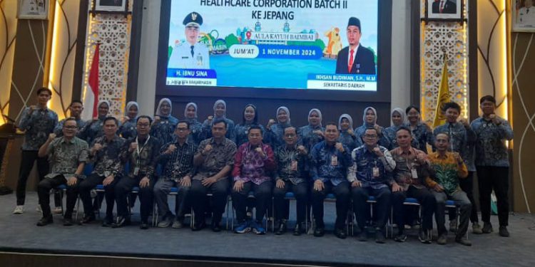 18 Delegasi yang diberangkatkan ke Jepang. (foto : shn/seputaran)