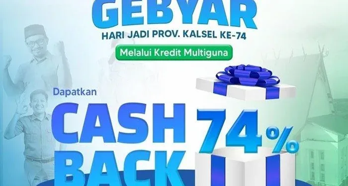 Kredit Multi Guna Bank Kalsel dalam rangka Harjad Kalsel ke-74.