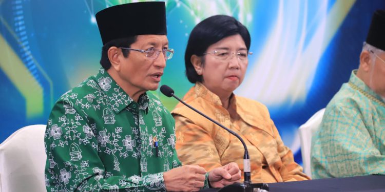 Menteri Agama RI Nasaruddin Umar saat di forum 43 negara. (foto : istimewa)