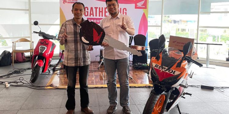 PT Trio Motor, sebagai salah satu Main Dealer Honda yang mencakup wilayah wilayah Kalselteng menggelar 
acara Gathering Group Customer (Gathering GC) di Galaxy Hotel Banjarmasin. (foto : istimewa)