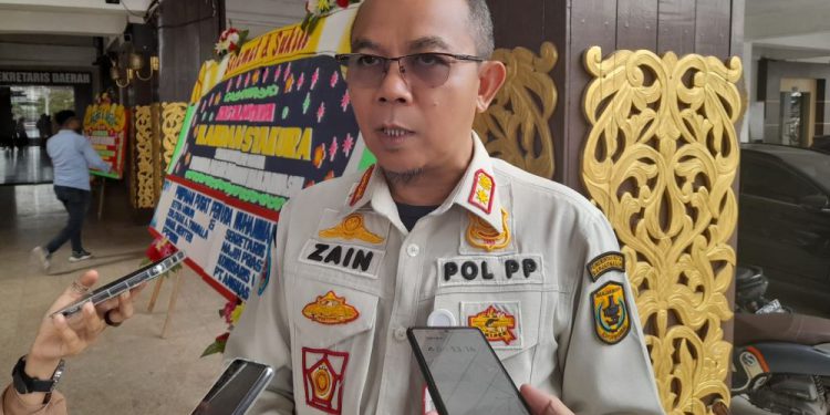 Kasatpol PP Banjarmasin Ahmad Muzaiyin. (foto : shn/seputaran)