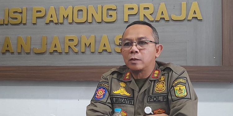 Kepala Satpol PP Banjarmasin Ahmad Muzaiyin. (foto : shn/seputaran)