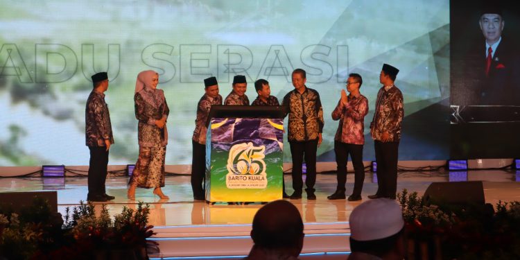 Launching Program PADU SERASI milik Kantor Pertanahan Batola saat peringatan Harjad ke-65 Batola. (foto : istimewa)