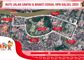 Ribuan Peserta Siap Serbu Jalan Sehat HPN 2025 Kalsel