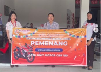 Pemenang Undian Berkah dari Honda Dapatkan CBR 150