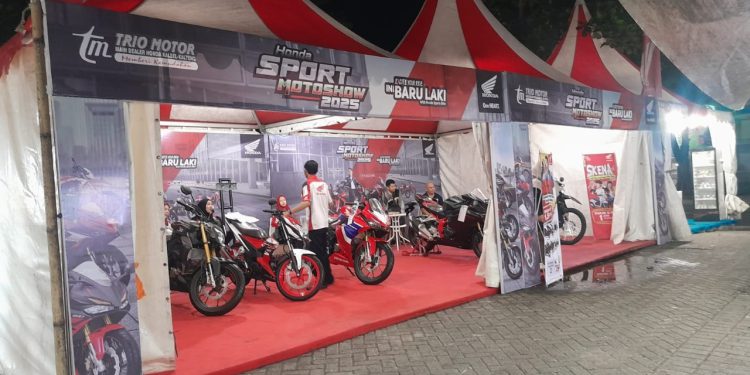 PT Trio Motor, selaku Main Dealer resmi Honda untuk wilayah Kalselteng menggelar pameran otomotif akbar bertajuk Honda Sport Motoshow 2025 di Taman Kamboja, Banjarmasin. (foto : istimewa)