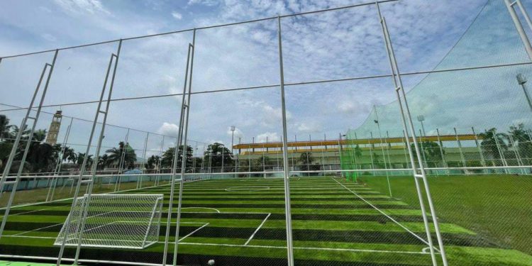 Lapangan yang akan dipakai pesepakbola untuk meriahkan HPN 2025. (foto : istimewa)