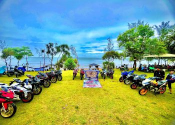Komunitas Honda CBR Banjarmasin Riding Community ke Pantai Turki