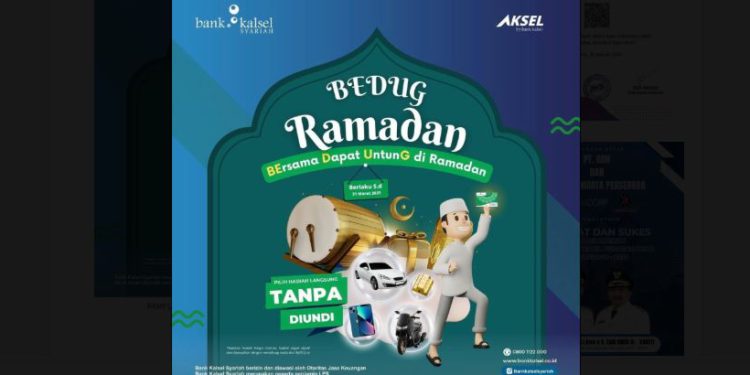 Program BEDUK RAMADAN Bank Kalsel Syariah. (foto : Bank Kalsel)