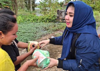 Srikandi Dewan Asal Nasdem Salurkan Bantuan ke Korban Banjir Kurau