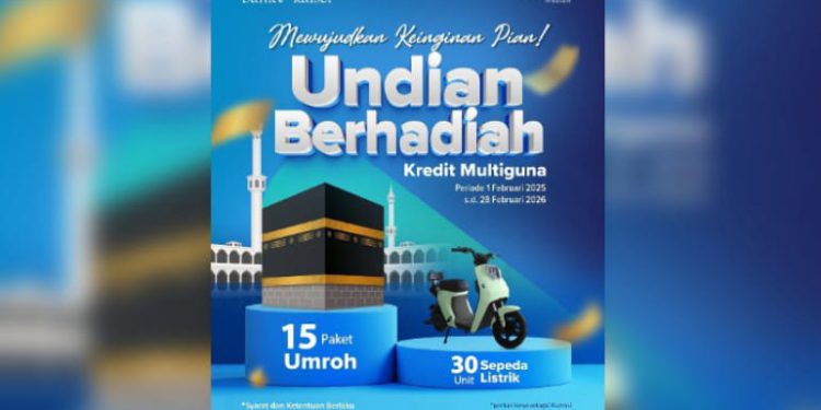 Undian berhadiah Kredit Multiguna Bank Kalsel. (foto : Bank Kalsel)