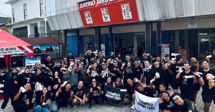 PT Trio Motor, lewat Jaringan resmi Dealer Honda di wilayah  Kalteng Satrio Biru Motor sukses menggelar acara Run in Cotton. (foto : istimewa)