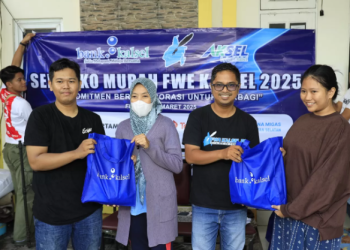 Kerjasama dengan Bank Kalsel, FWE Gelar Kegiatan Sembako Murah dan Gratis
