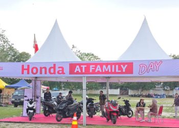 Perkenalkan Berbagai Produk, Booth Honda Hadir di AT Family Day Pangkalan Bun