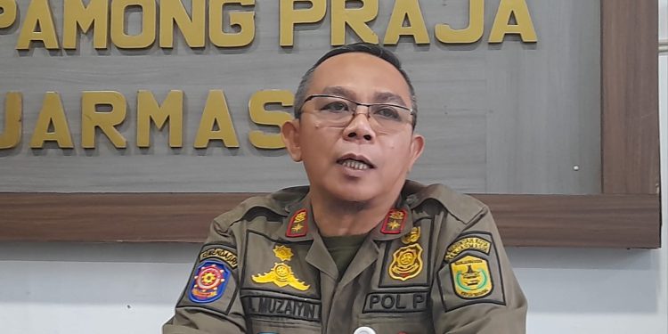 Kasatpol PP Banjarmasin Ahmad Muzaiyin. (foto : shn/seputaran)