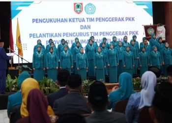 Dilantik Gubernur, Hj Fathul Jannah Muhidin Resmi Menjabat Ketua TP PKK Kalsel