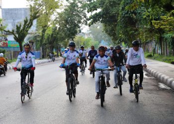 Bank Kalsel Gowes Bersama Walikota Banjarmasin ke TPA Basirih