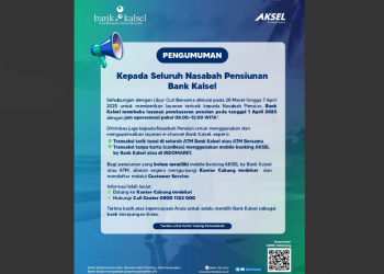 Bank Kalsel Buka Layanan Khusus Pensiunan di Hari Raya Kedua
