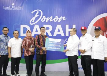 Bank Kalsel Bantu Fasilitas Penunjang Program Kerja PMI Kalsel