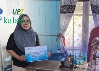 UPZ Bank Kalsel Bantu Modal Usaha Seorang Penjahit