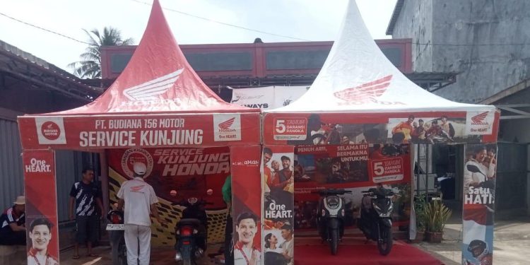 Layanan servis kunjung Dealer Trio Motor Sukamara. (foto : istimewa)