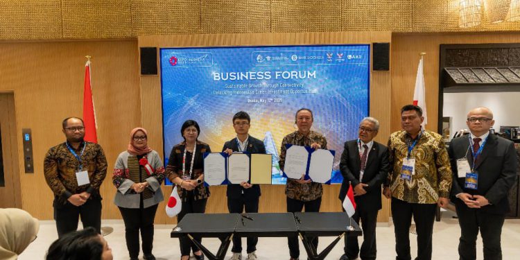 Penandatanganan Lol projek investasi di Kalsel oleh investor Jepang. (foto : istimewa)