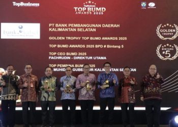 Bank Kalsel Raih Top BUMD Award Tiga Tahun Berturut-turut