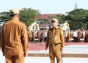 Pimpin Apel Perdana, Bupati Sapa Pegawai Pemkab Tapin