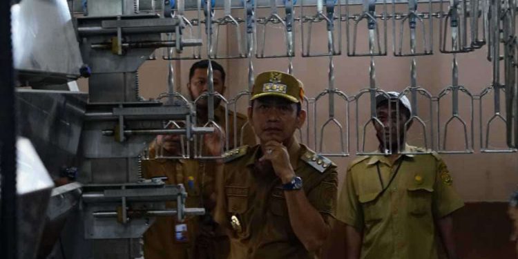 Walikota Banjarmasin HM Yamin saat meninjau RPU Modern. (foto : shn/seputaran)