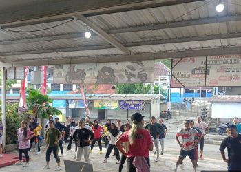 Serunya Senam Bareng Trio Motor Kotabaru