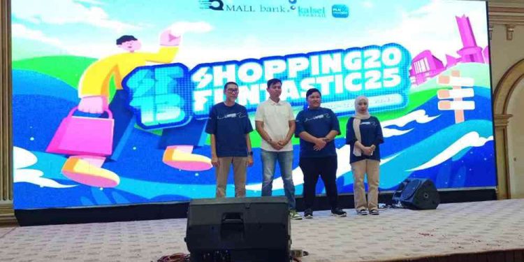 Peluncuran program shhoping Funtastic 13 Q Mall Banjarbaru yang didukung Bank Kalsel. (foto : istimewa)