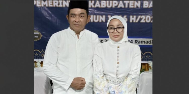 Wakil Bupati Barsel Khristianto Yudha dan Kadis PUPR Barsel Ita Minarni. (foto : istimewa)