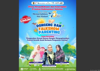 Meriahkan Harjad Kalsel, Dispersip Kalsel Gelar Dogeng dan Talkshow Literasi