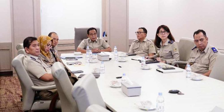 Kementerian Agraria dan Tata Ruang/Badan Pertanahan Nasional (ATR/BPN) menggelar Evaluasi dan Analisis Kinerja Program dan Kegiatan Triwulan II Tahun 2025. (foto : Biro Humas Kementerian ATR/BPN)