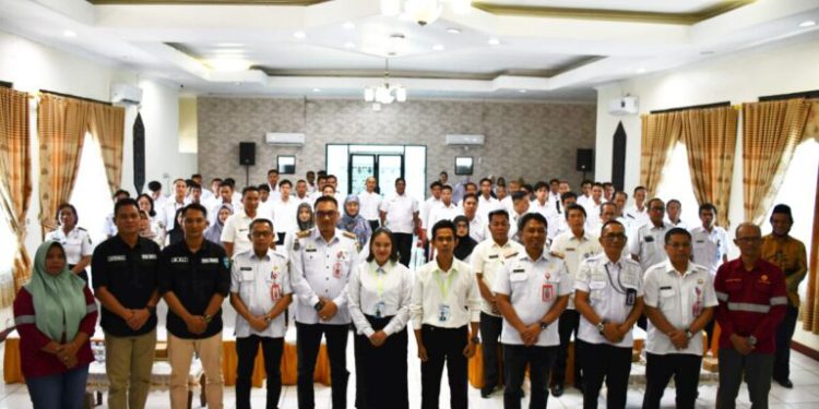 Pelatihan Kejuruan Diksar Satpam (Gada Pratama) dan Teknisi Air Conditioner (AC) oleh Disnakertrans Barsel. (foto : istimewa)