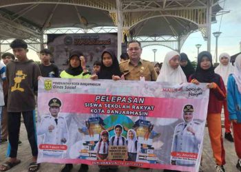 42 Anak Banjarmasin Dilepas ke Sekolah Rakyat