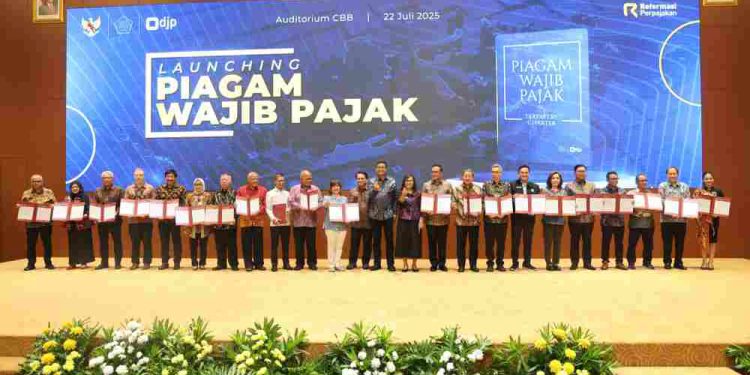 Peluncuran Piagam Wajibn Pajak (Taxpayers’ Charter) oleh DJP. (foto : istimewa)