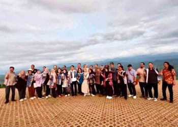 Peserta Temu Karya Taman Budaya se-Indonesia Dibuat Kagum Keindahan Tahura Sultan Adam Geopark Meratus