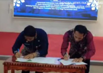 Enam Desa di HST Kerja Sama Transaksi Non Tunai dengan Bank Kalsel