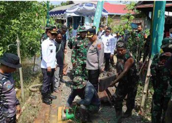 Tinjau Lokasi TMMD ke-125, Walikota Yamin : Ini Dukung Percepatan Pembangunan