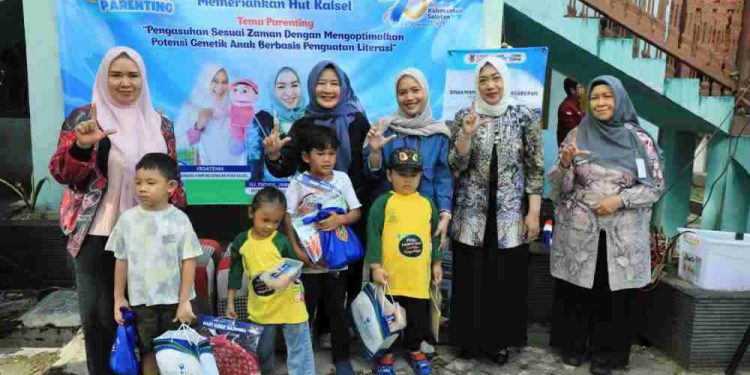 Kegiatan Talkshow Mendongeng dan Parenting Dispersip Kalsel. (foto : istimewa)