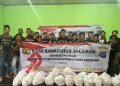 Polda Kalsel Rangkul Komunitas Jalanan Gelar Bakti Sosial